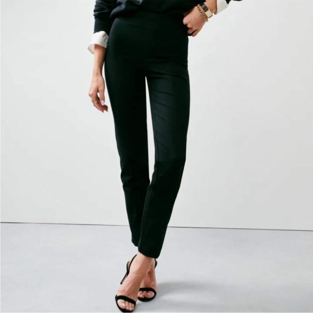 SPANX Black Jean-ish Ankle Leggings Size Medium Skinny Stretch